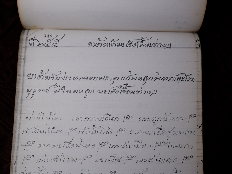 ตำรายาไทยเเผนโบราณ เขียนด้วยลายมือ เล่ม 1 ของ ลพ.อินทร์ เเละ พระอาจารย์นิยม วัดเขาตะเครา จ.เพชรบุรี (Pre-Order สอบถาม)