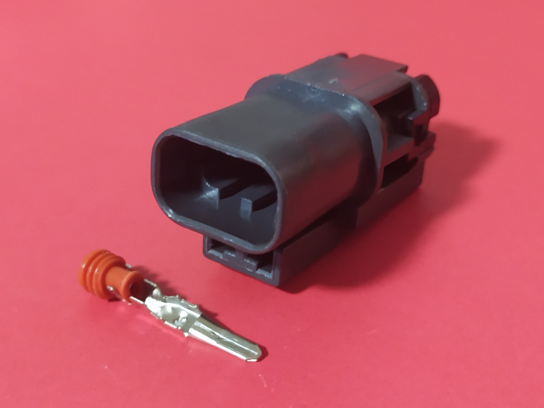 2 พิน เทา 2.8 มม. (ตัวผู้) #7029A