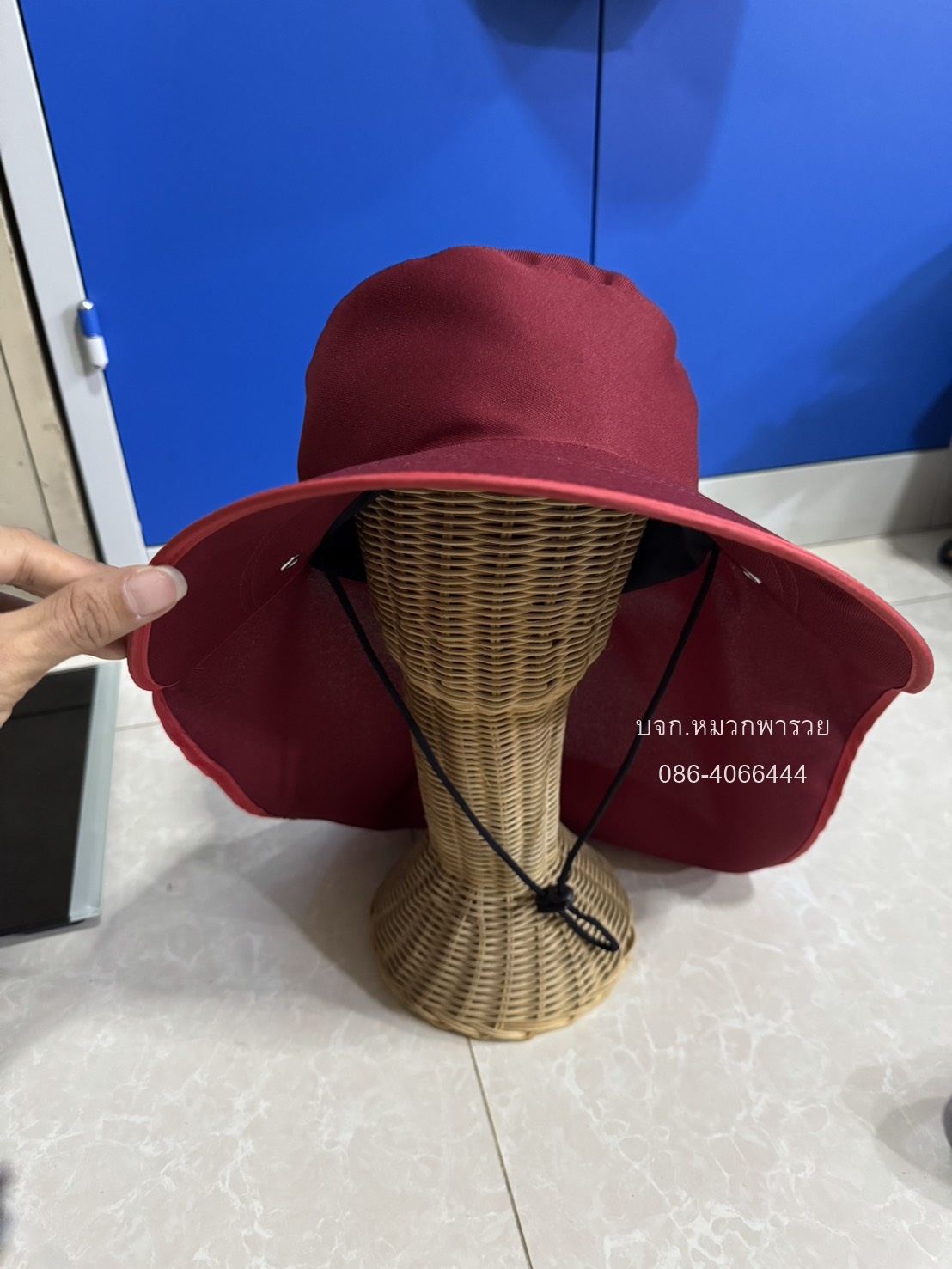 หมวกคลุมหน้าทรงค้างคาว หมวกคลุมหน้ากันแดดถอดแยกชิ้นได้