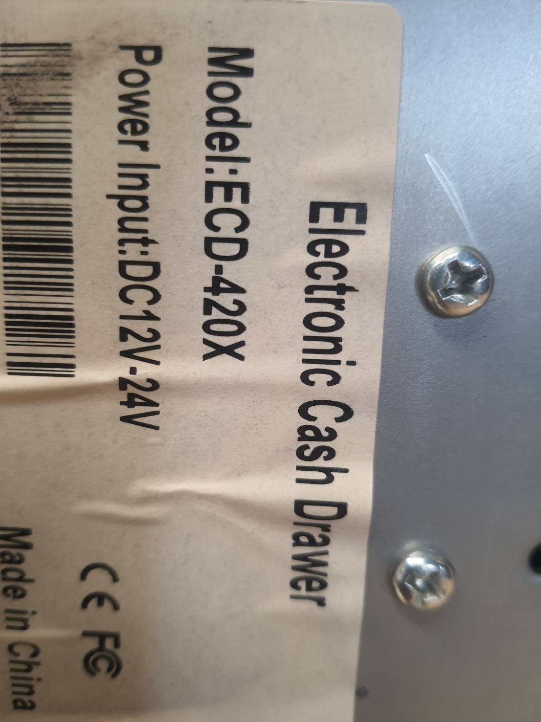 Electronic Cash Drawer ECD-420X ช่องเก็บธนบัตร 5 ช่อง ช่องเก็บเหรียญ 8 ช่อง ( 50X20X52.)มือสอง