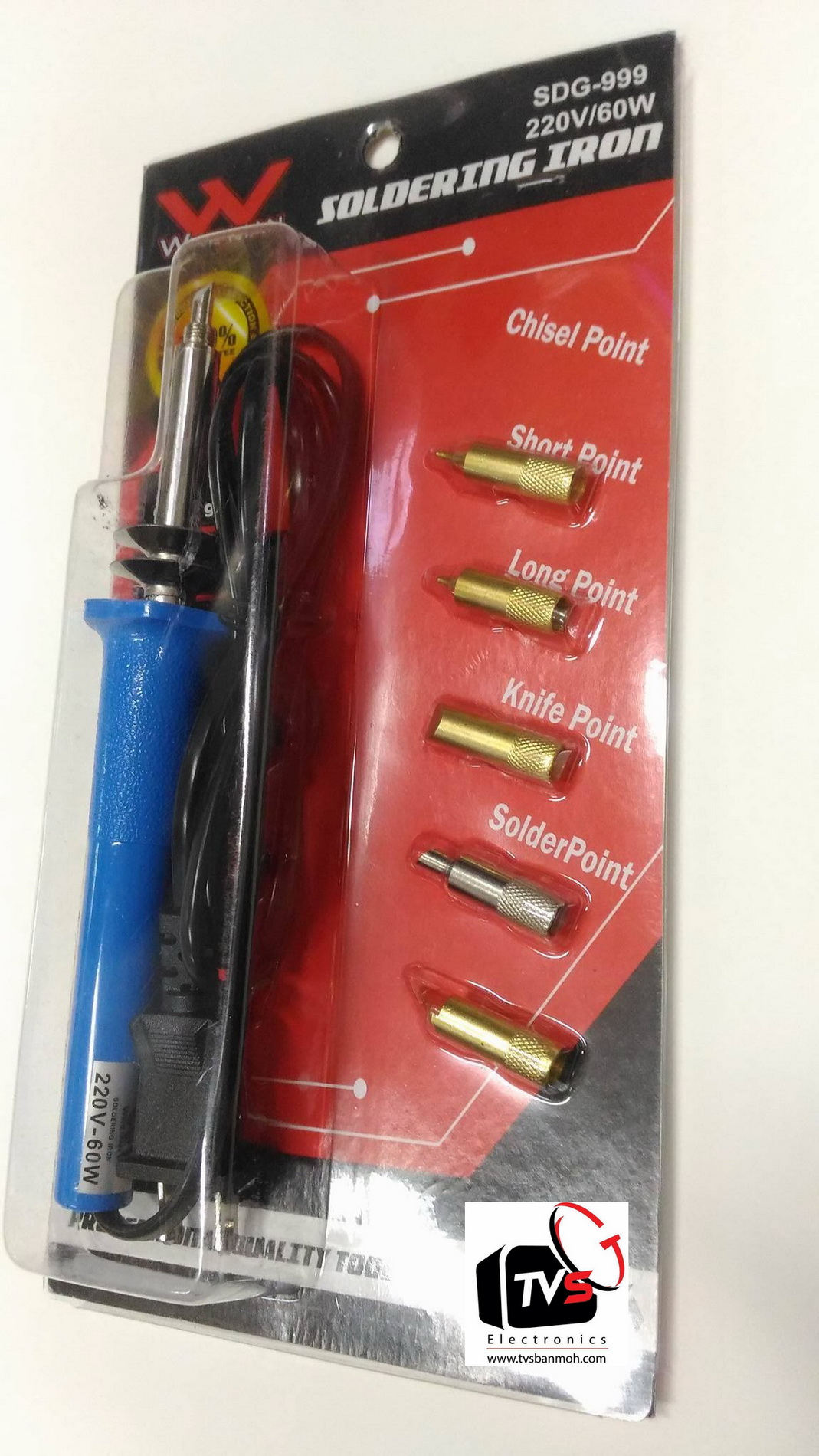 หัวแร้ง ด้ามปากกา Wireman - ความร้อนโหมดปกติ 60W - หัวแร้งบัดกรีเปลี่ยนหัวทองแดงได้