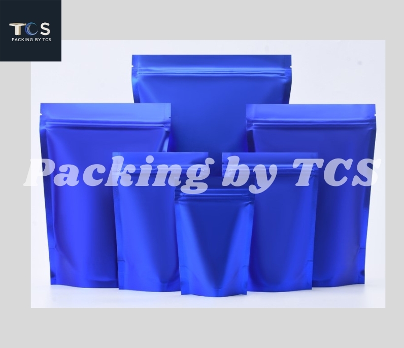 ถุงฟอยล์ซิปตั้งได้ สีด้าน (เมทัลไลท์)