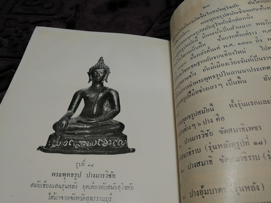 เรื่องพระพุทธรูปสมัยต่างๆในประเทศไทย โดย หลวงวบริบาลบุรีภัณฑ์ พ.ศ.2496