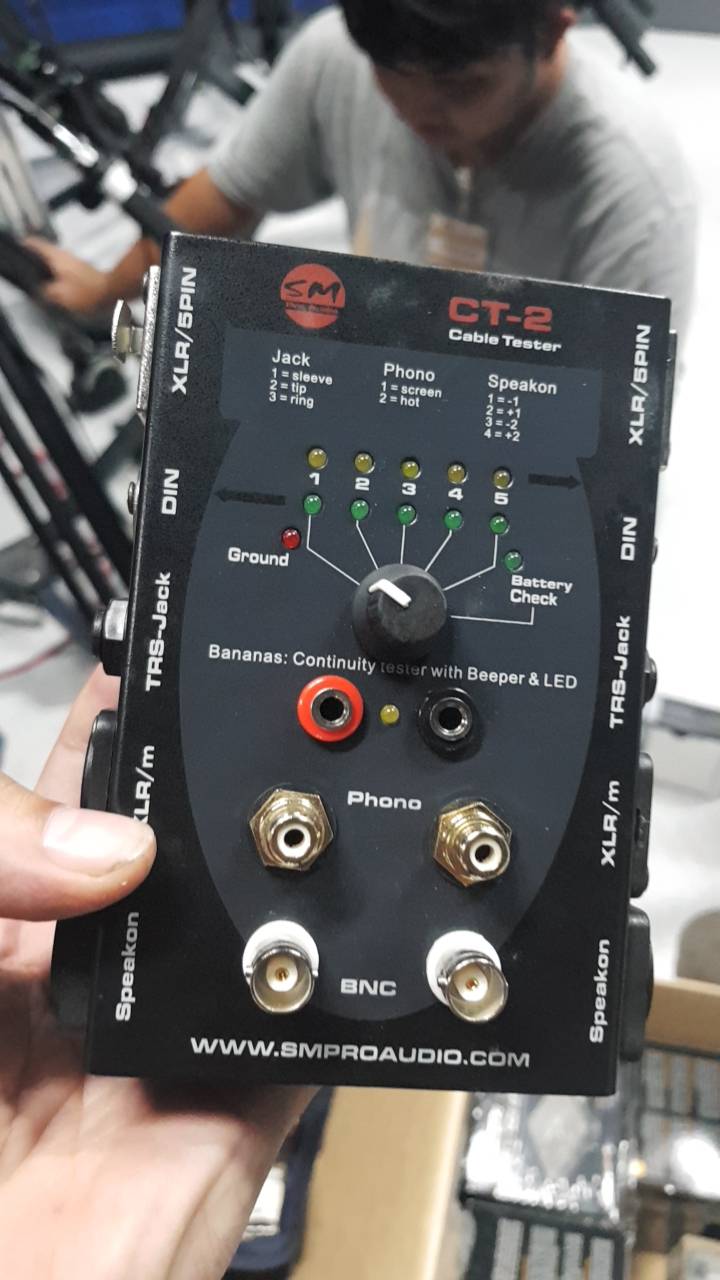 อุปกรณ์ ทดสอบสายสัญญาณSMPro Audio รุ่น CT-2 Cable Tester