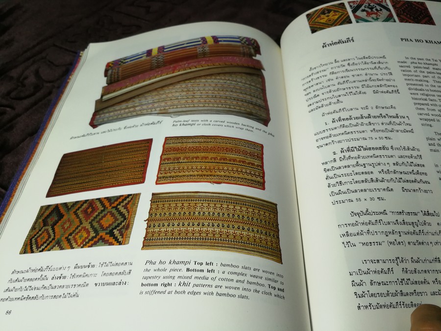ผ้าล้านนา ยวน ลื้อ ลาว โดย ทรงศักดิ์ ปรางค์วัฒนากุล- เเพทรีเซีย เเน่นหนา (สอบถาม)