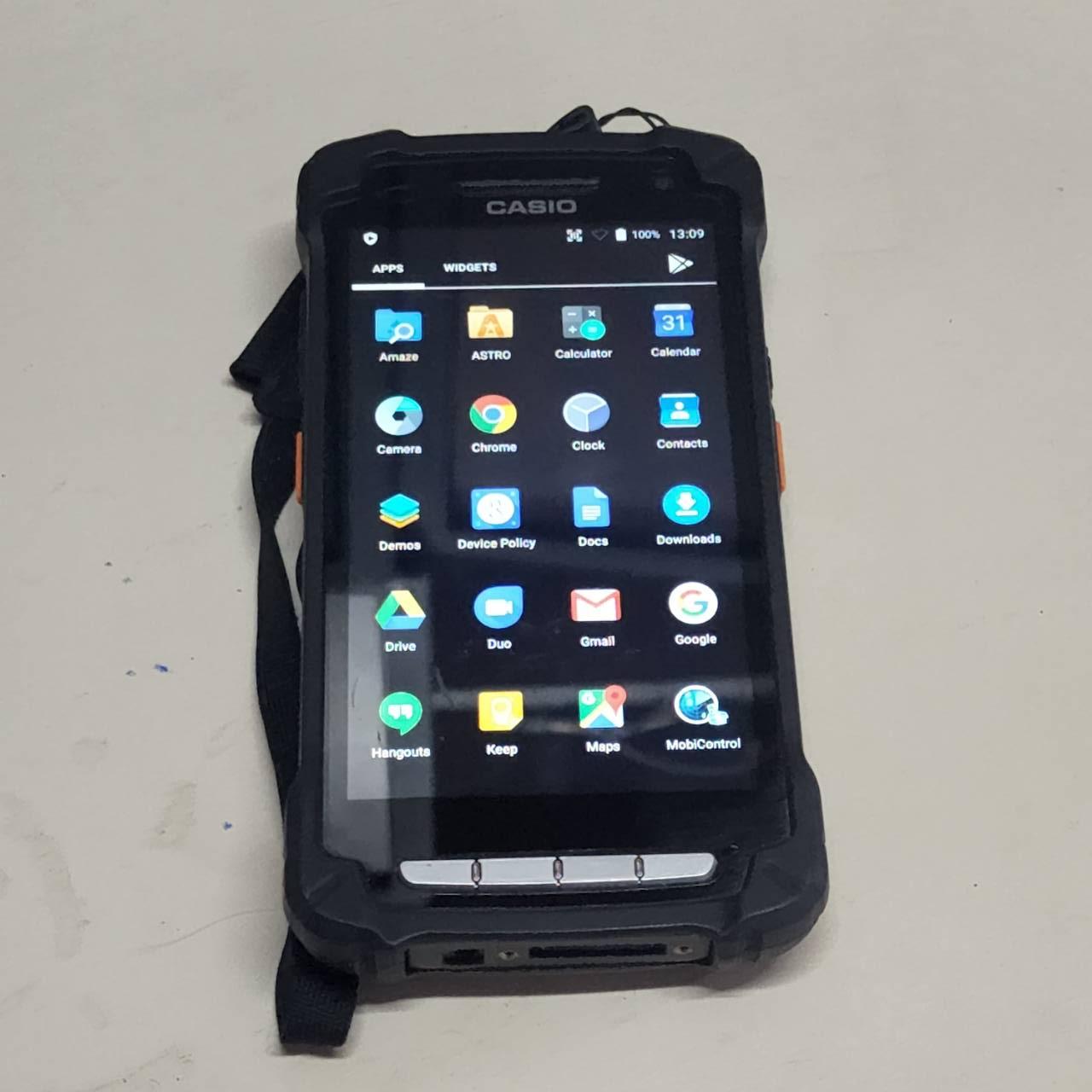 Casio IT-G400 Android 6.0, 2 GB RAM, 16 GB F-ROM, 802.11a/b/g/n, NFC, integrated C-Mos-Imager and Camera
