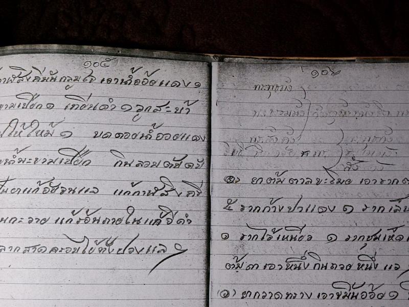 ตำรายาไทยเเผนโบราณ เขียนด้วยลายมือ เล่ม 4 หนา 108 หน้า (Pre-Order สอบถาม)