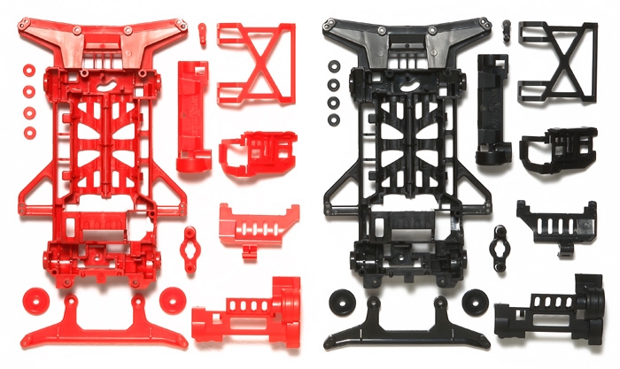 Super X Reinforced Chassis Set (Red/Black)