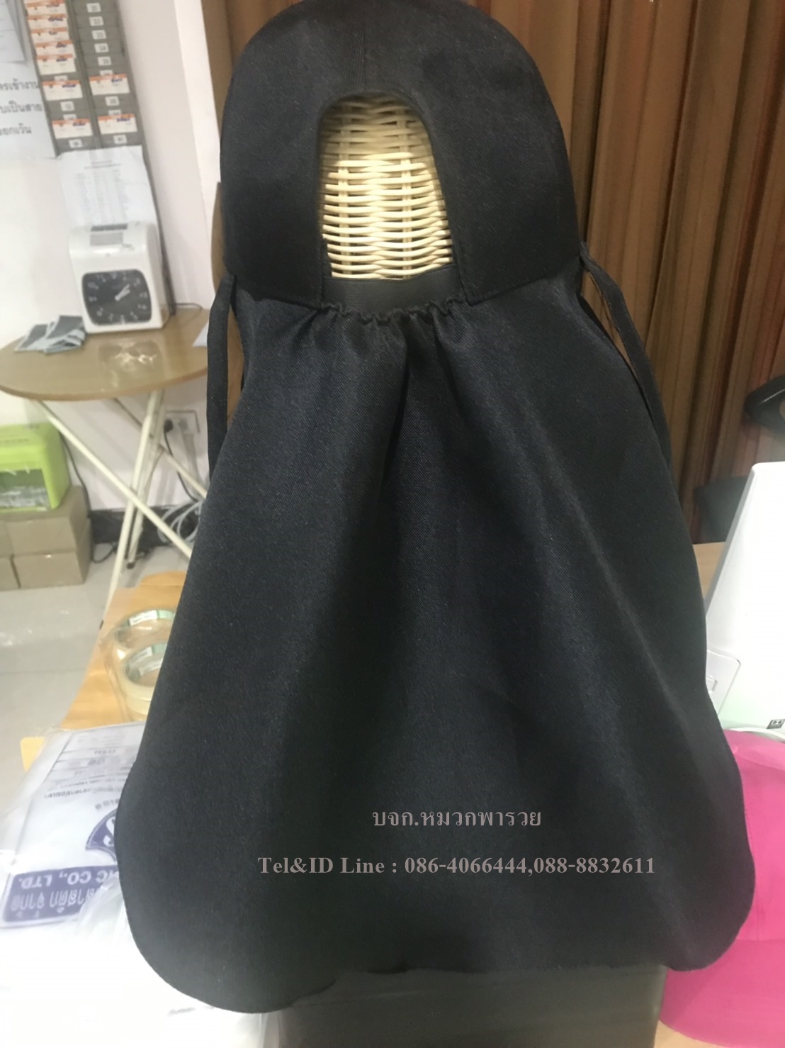 หมวกแก๊ปคลุมหน้า ขั้นต่ำ 100 ใบ