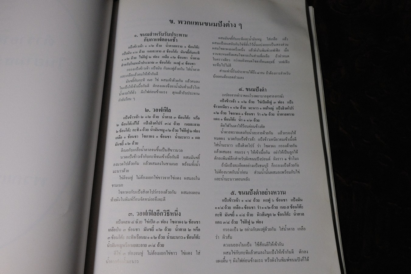 ตำราทำขนม ทำอาหาร เครื่องว่างเเละของเเกล้ม รวม 4 เล่ม โดย มจ.สิบพันพารเสนอ โสณกุล (อนุสรณ์ ม.จ.ลุอิสาณ์ ดิศกุล) ปี 2538