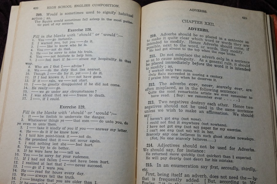 High School English Grammar & Composition by Wren & Martin ปกเเข็ง ปี 1969