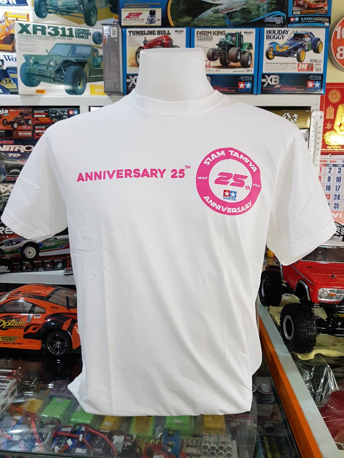Tamiya T-Shirt White (25th Anniversary Siam Tamiya).