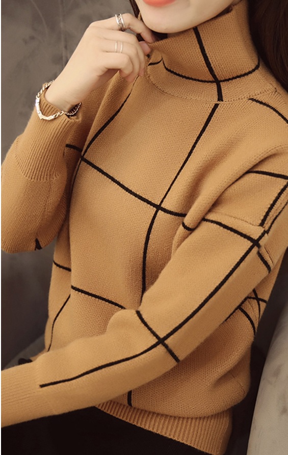 สินค้าหมด - เสื้อไหมพรมแขนยาว ST146 (สีน้ำตาล)