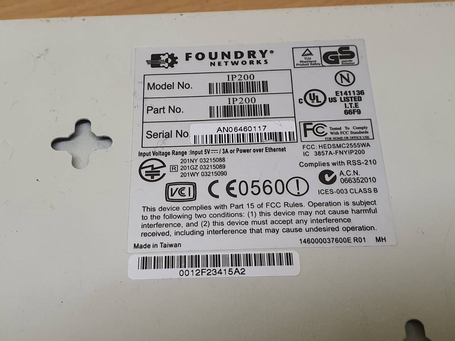 Foundry IronPoint 200 Ip200 Access Point Poe