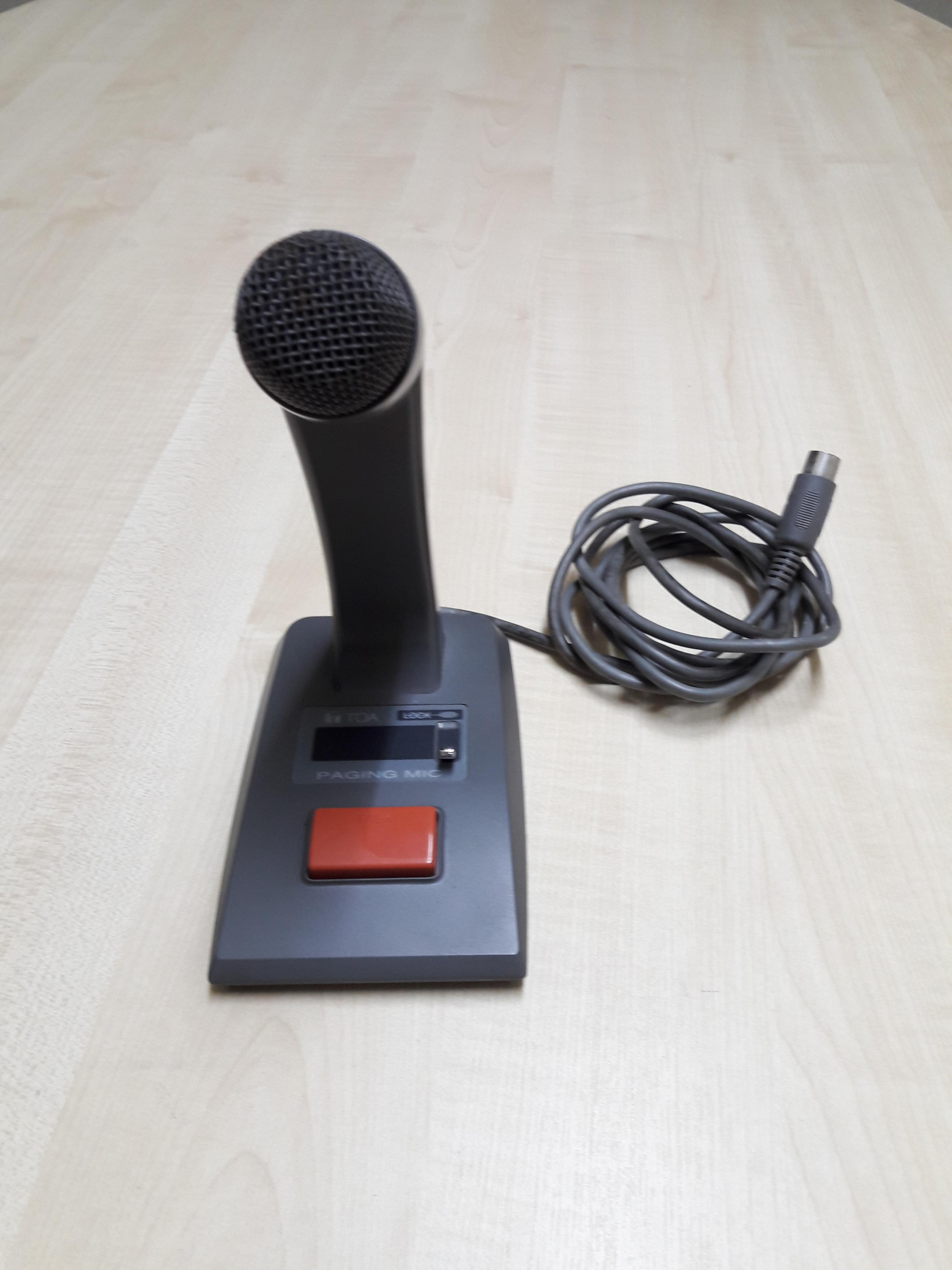 TOA PM-660D: ไมโครโฟน ไมโครโฟน ตั้งโต๊ะ, ไมโครโฟน Paging, Desktop Microphone