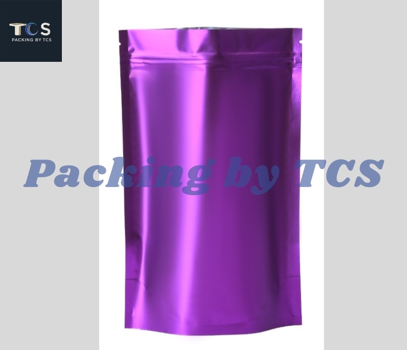 ถุงฟอยล์ซิปตั้งได้ สีด้าน (เมทัลไลท์)