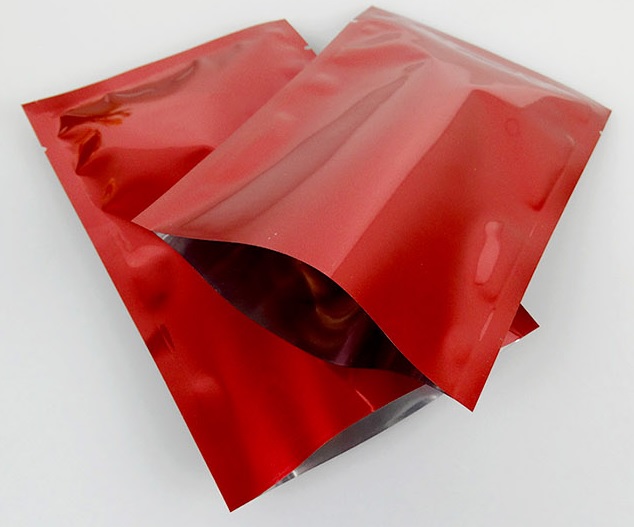 ถุงแบนฟอยล์สีเงาต่างๆ ซีล 3 ด้าน (เมทัลไลท์)