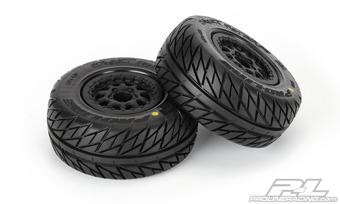 Street Fighter SC 2.2"/3.0" Tires Mounted on Renegade Black Wheels (2Pcs.)