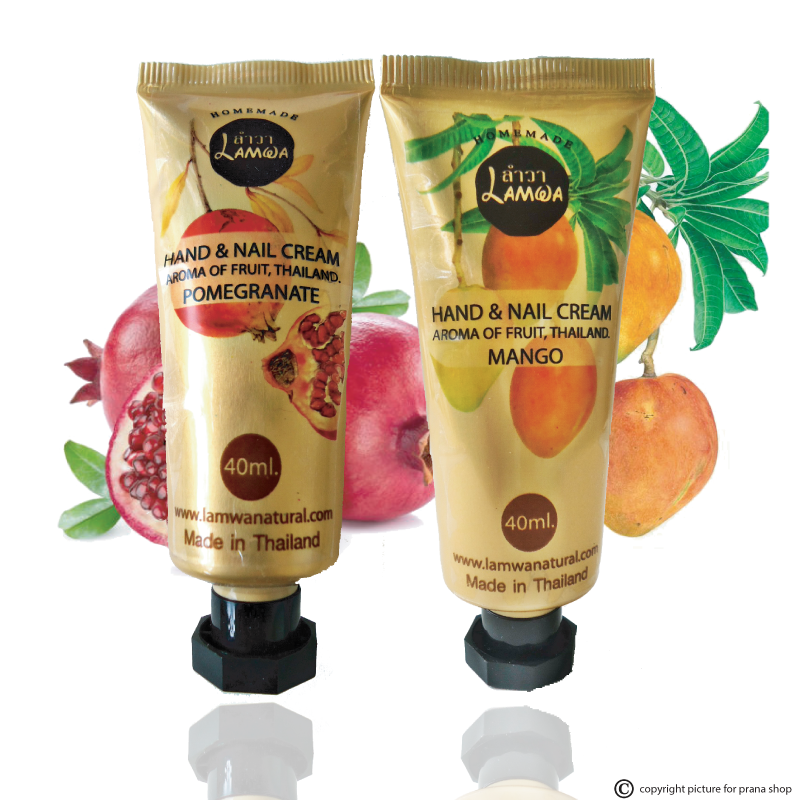 [ทับทิม และมะม่วง] Hand & Nail Cream เซตครีมบำรุงมือและเล็บ Aroma Of Thai Fruit (2 ชิ้นx40กรัม)