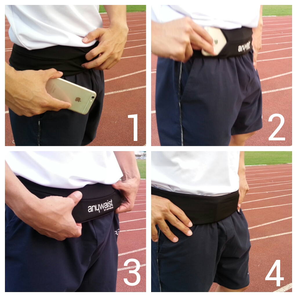 Anywaist สายคาดเอวนักกีฬา สีดำ (BLACK)