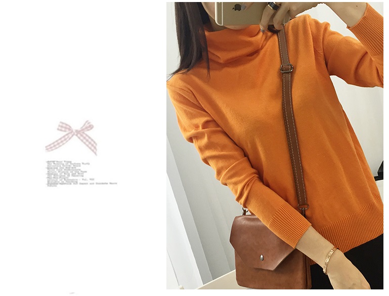 พรีออเดอร์ - เสื้อไหมพรมแขนยาว Pre - ST690 (สีส้ม)