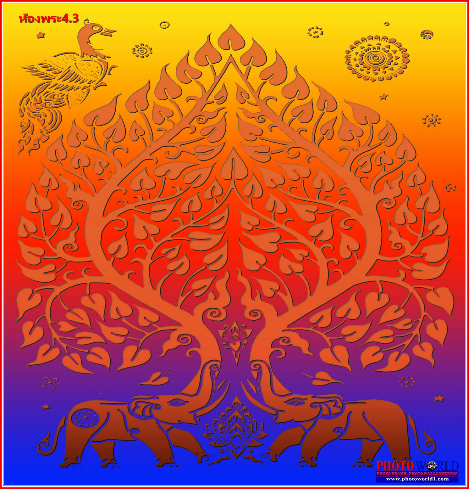 วอลเปเปอร์รูปภาพติดผนังสั่งทำ ห้องพระ มีภาพให้เลือกกว่า 50,000 ภาพ ออกแบบกราฟฟิค หรือ รูปภาพตามที่ท่านกำหนด ในสไตล์ท่านเอง "custom made"