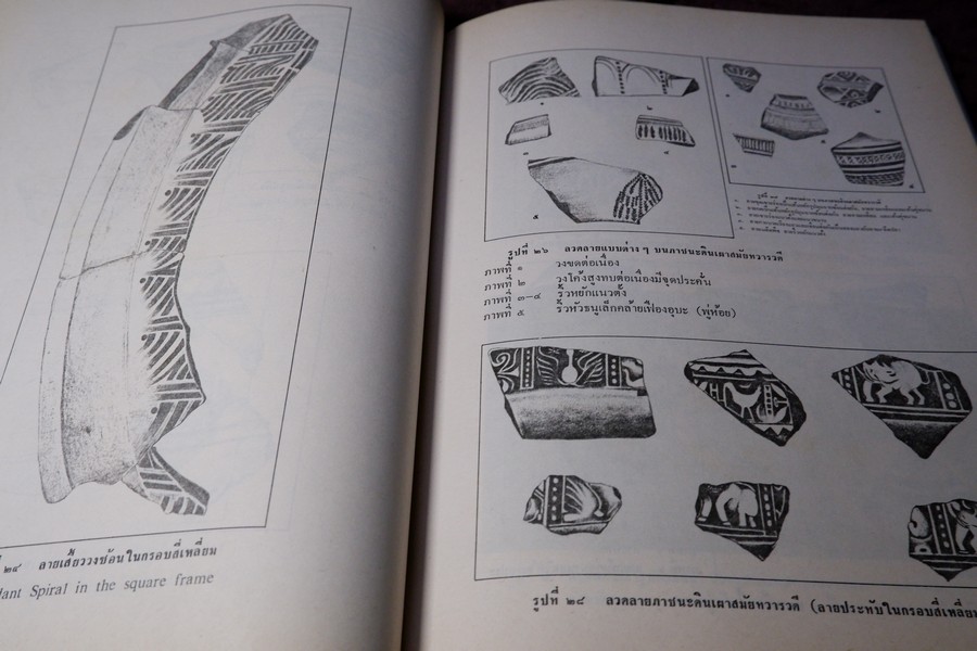 เครื่องถ้วยในประเทศไทย โดย กรมศิลปากร จัดพิมพ์เนื่องในวันเฉลิมพระชนมพรรษา สมเด็จพระราชินีนาถ ปี 2523