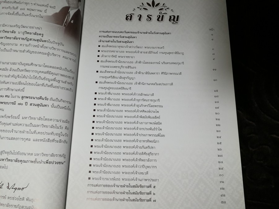 เเฟชั่นไทยย้อนยุค การเเต่งกายเเบบตะวันตกของเจ้านายฝ่ายในวังสวนสุนันทา โดย ม.สวนสุนันทา พิมพ์ 1000 เล่ม ปี 2550