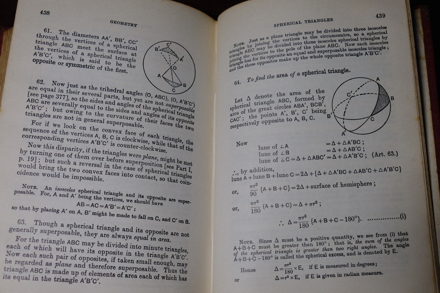 A School Geometry Part 1-6 by H.S.HALL & F.H.STEVENS ปกแข็ง ปี 1967