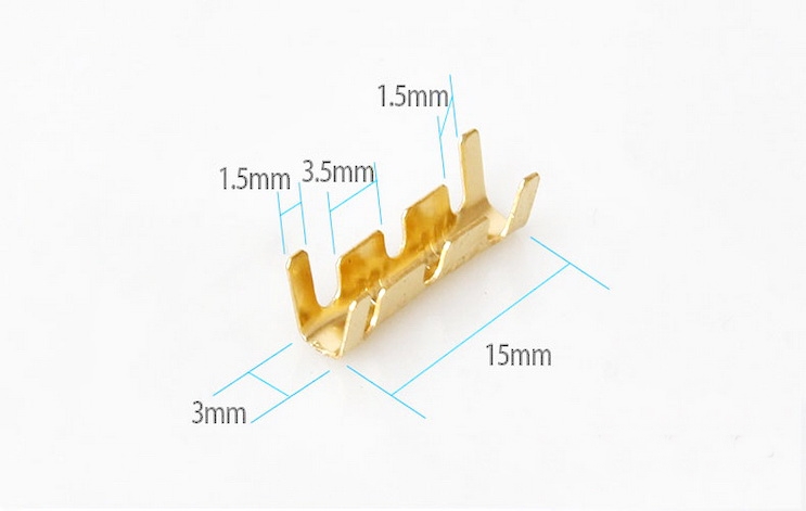 แบบ 2 ทาง ตัวยู เงิน 3 มม. 12 ตัว