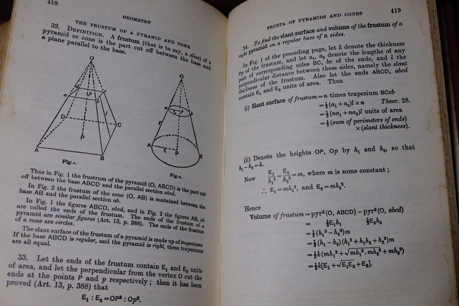 A School Geometry Part 1-6 by H.S.HALL & F.H.STEVENS ปกแข็ง ปี 1967