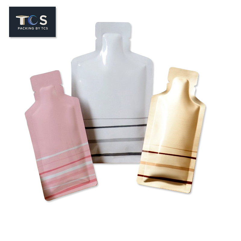 ถุงแบนฟอยล์รูปขวด ซีล 3 ด้าน (เมทัลไลท์)