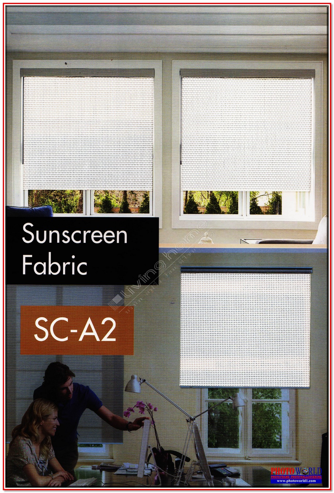 เลือกผ้าม่าน ม่านม้วนซันสกรีน "SPECIAL FABRIC SUNSCREEN ROLLER BLINDS" ผ้าม่าน ม่าน มู่ลี่ มู่ลี่ไม้ ม่านม้วน วอลเปเปอร์ รับติดตั้ง ออกแบบ ราคาถูก ทุกประเภท ทุกรูปแบบ