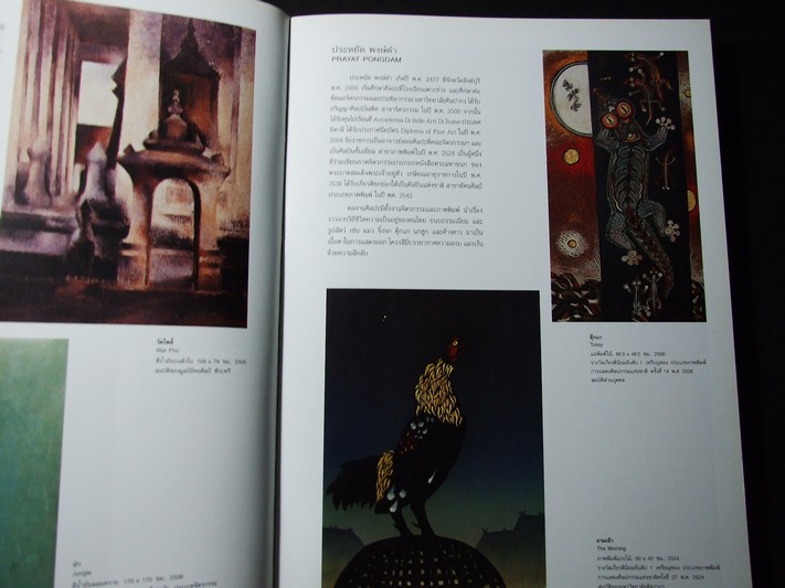 6 ทศวรรษศิลปกรรมร่วมสมัยในประเทศไทย 2486-2546 โดย หอศิลป์ ม.ศิลปากร ปกแข็ง ปี 2547