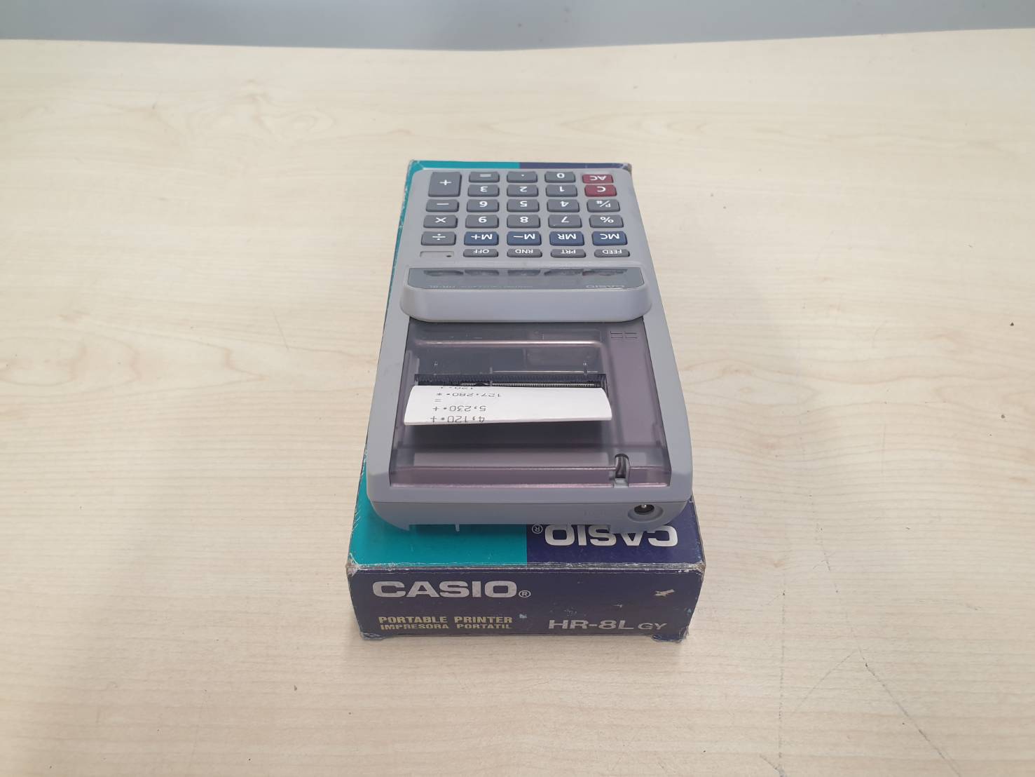 เครื่องคิดเลขปริ้นบิล CASIO HR-8L มือสอง