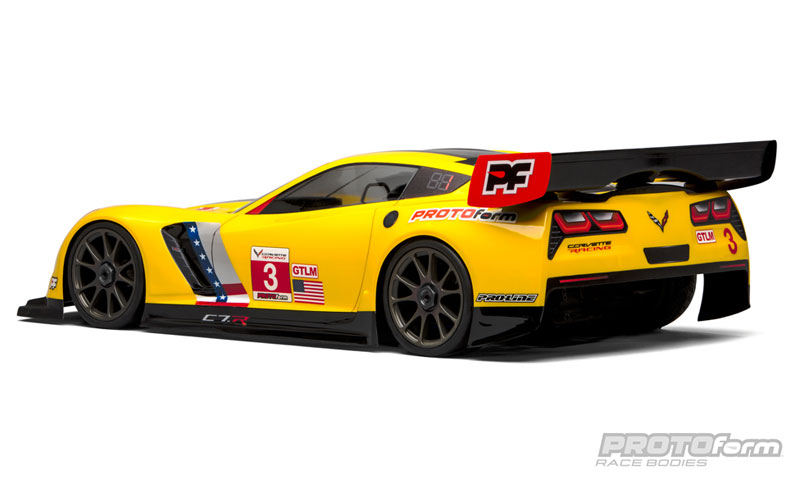 Chevrolet Corvette C7.R Clear Body for 1/8 GT (Long Wheelbase)