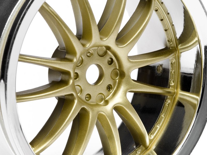 Work XSA 02C Wheel 26mm. Chrome/Gold (3mm Offset)