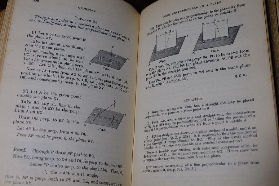A School Geometry Part 1-6 by H.S.HALL & F.H.STEVENS ปกแข็ง ปี 1967