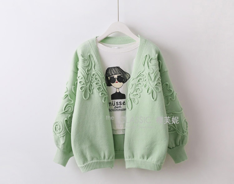 พรีออเดอร์ - เสื้อคาร์ดิแกนกันหนาว Pre - CT650 (สีเขียว)