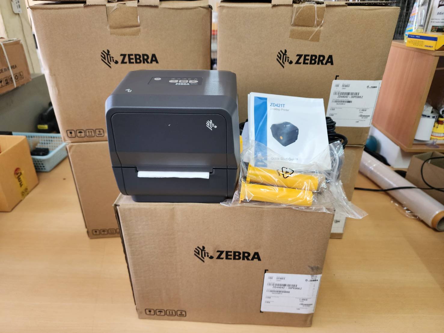 เครื่องพิมพ์บาร์โค้ด Zebra ZD421 มือสอง