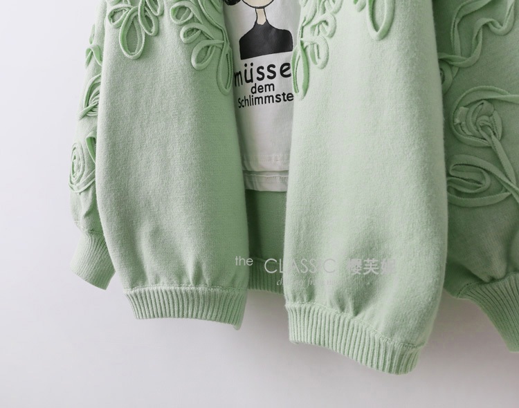 พรีออเดอร์ - เสื้อคาร์ดิแกนกันหนาว Pre - CT650 (สีเขียว)