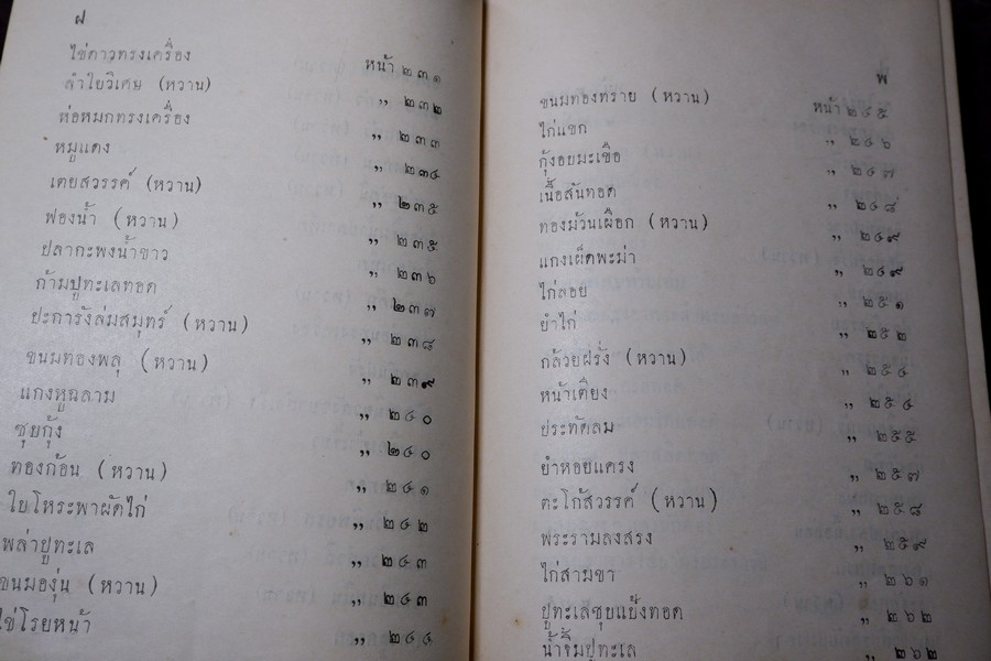 ตำราอาหารชุด ท่านสนมอินทร์ ปกเเข็ง ปี 2496