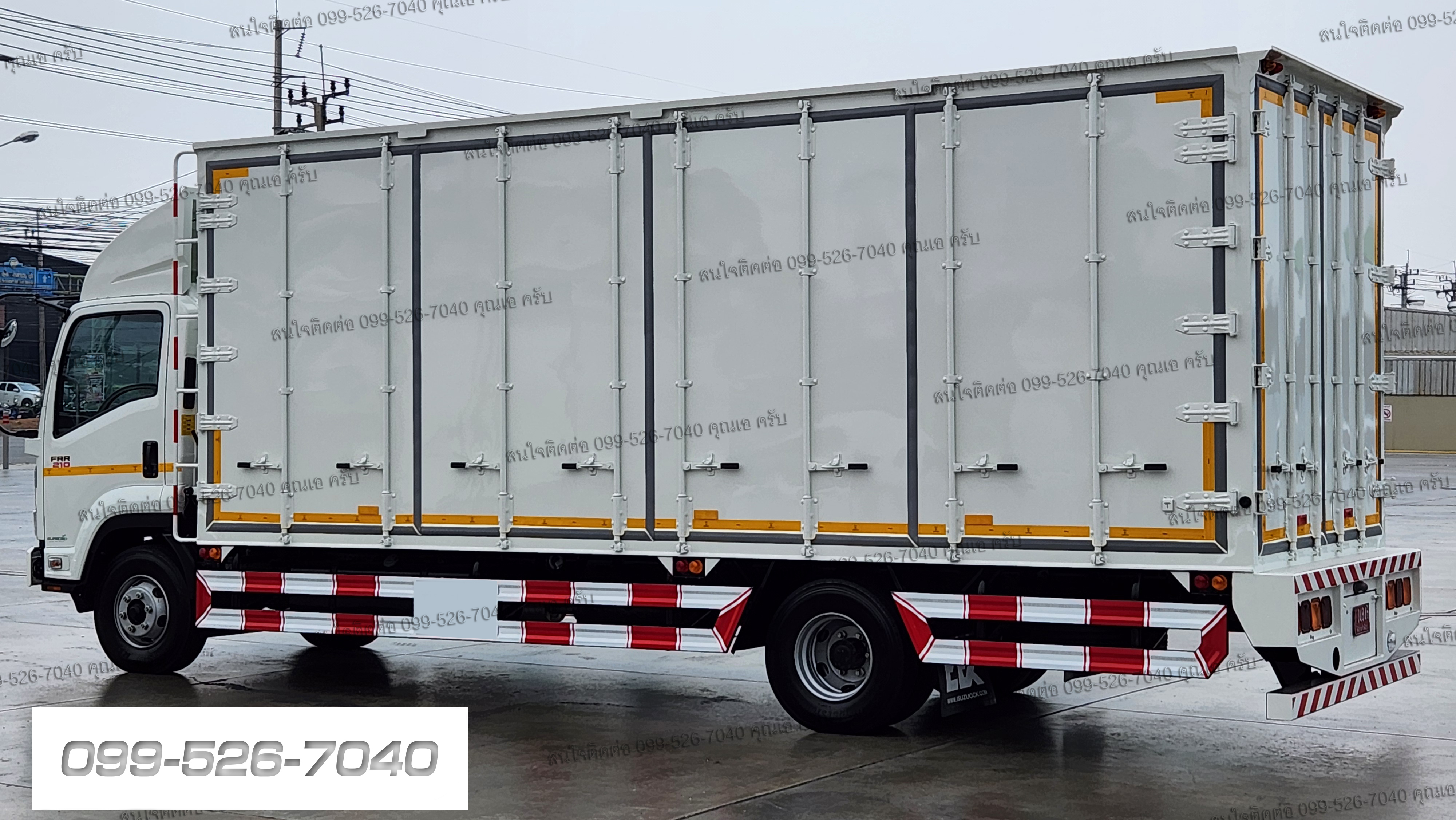 ISUZU FRR 210แรงม้า ยาว 6.5 เมตร ตู้แห้งประตู 10 บาน เปิดรอบคัน ยูโร 3