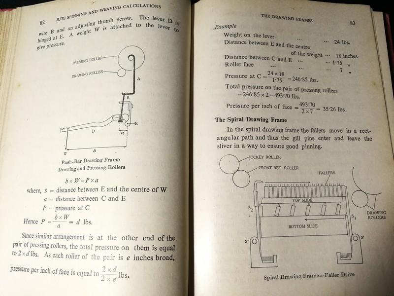 JUTE SPINNING AND WEAVING CALCULATIONS BY S.N. Kar ปกเเข็ง ปี 1961
