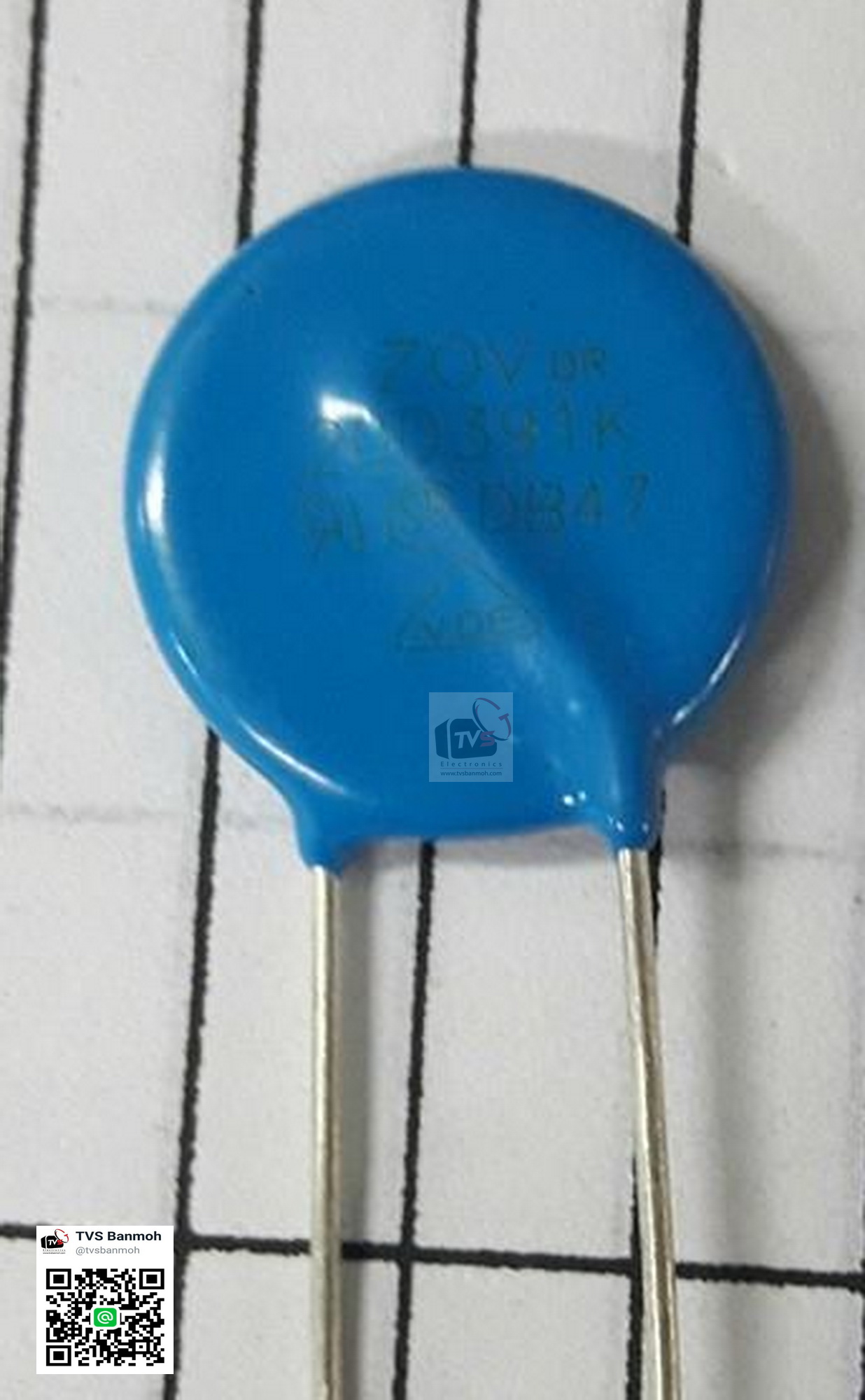 วาริสเตอร์ (Varistor) อุปกรณ์ป้องกันไฟเกิน ZOV DR 20D 391K DB47