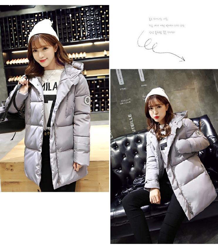 พรีออเดอร์ - เสื้อกันหนาวสไตล์เกาหลีบุนวม Pre - CT725 (สีเทา)