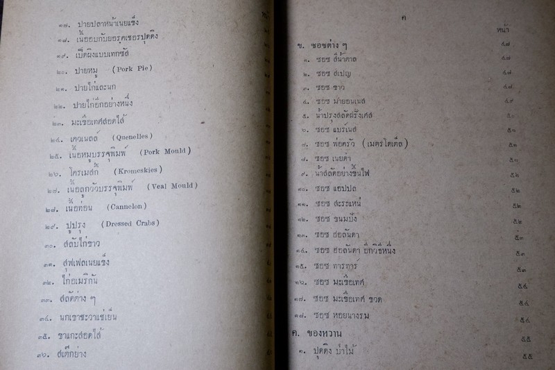 ตำราอาหารฝรั่งง่ายๆ ในยามปกติ เเละ ในยามสงคราม ของ มจ.สิบพันพารเสนอ โสณกุล ปี 2494