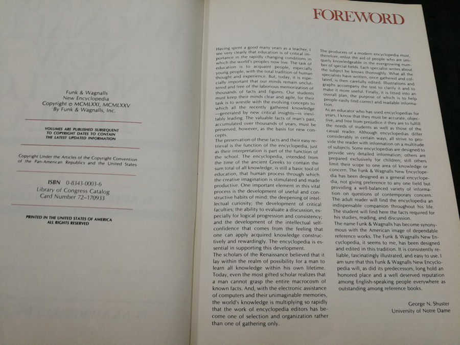 FUNK & WAGNALLS NEW ENCYCLOPEDIA จำนวน 28 เล่ม พิมพ์ปี 1977