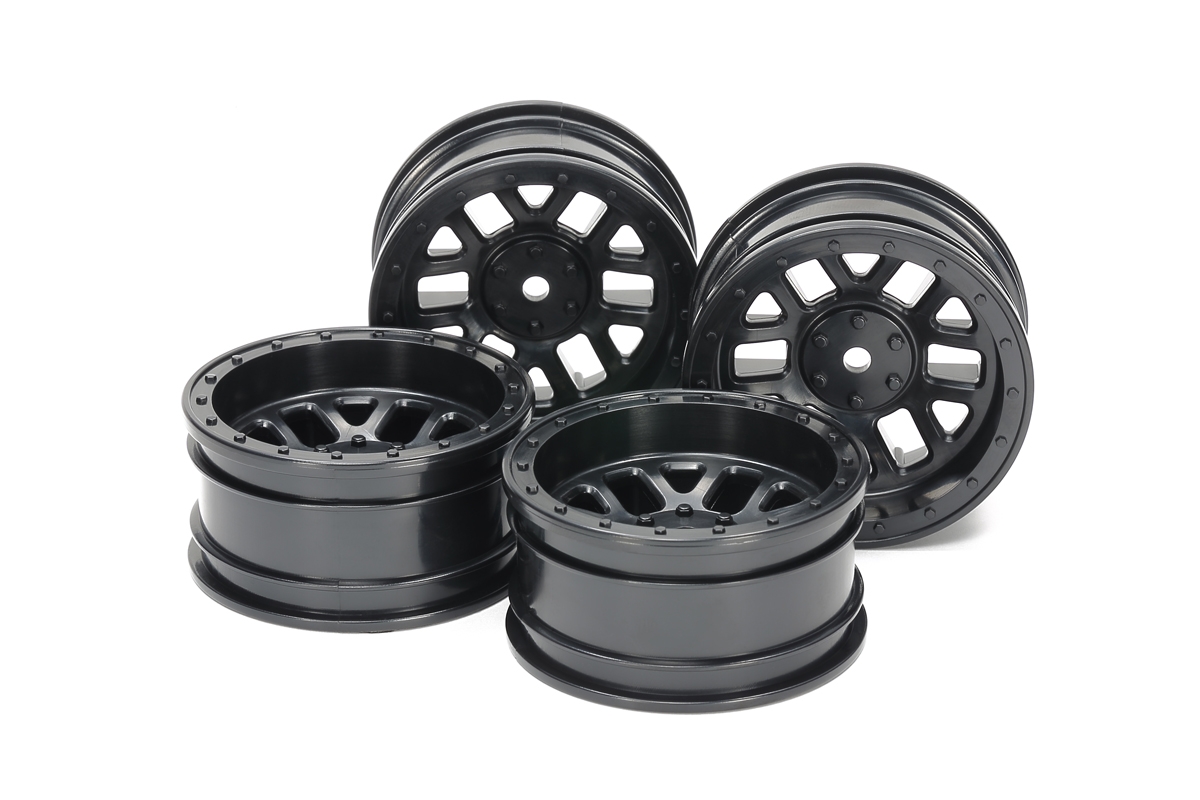 CC-02 12-Spoke Wheels (26mm Width, Offset +6) (Black) 4pcs.