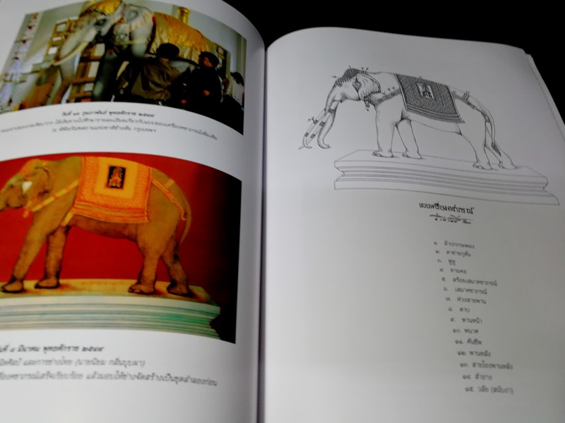 การสร้างเครื่องคชาภรณ์ โดย กรมศิลปากร พิมพ์ปี 2550